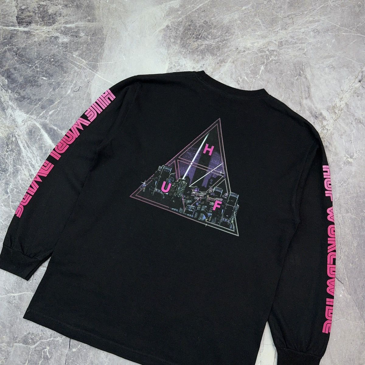 Huf Huf Longsleeve T shirt Japan Purple Skater Sk8 Streetwear M Size US M / EU 48-50 / 2 - 15 Thumbnail