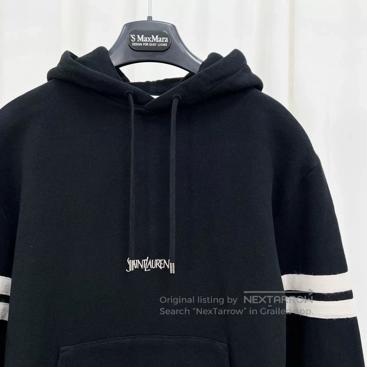 Saint Laurent Paris Saint Laurent Embroidered Logo Hoodie. Size XS / US 0-2 / IT 36-38 - 3 Thumbnail