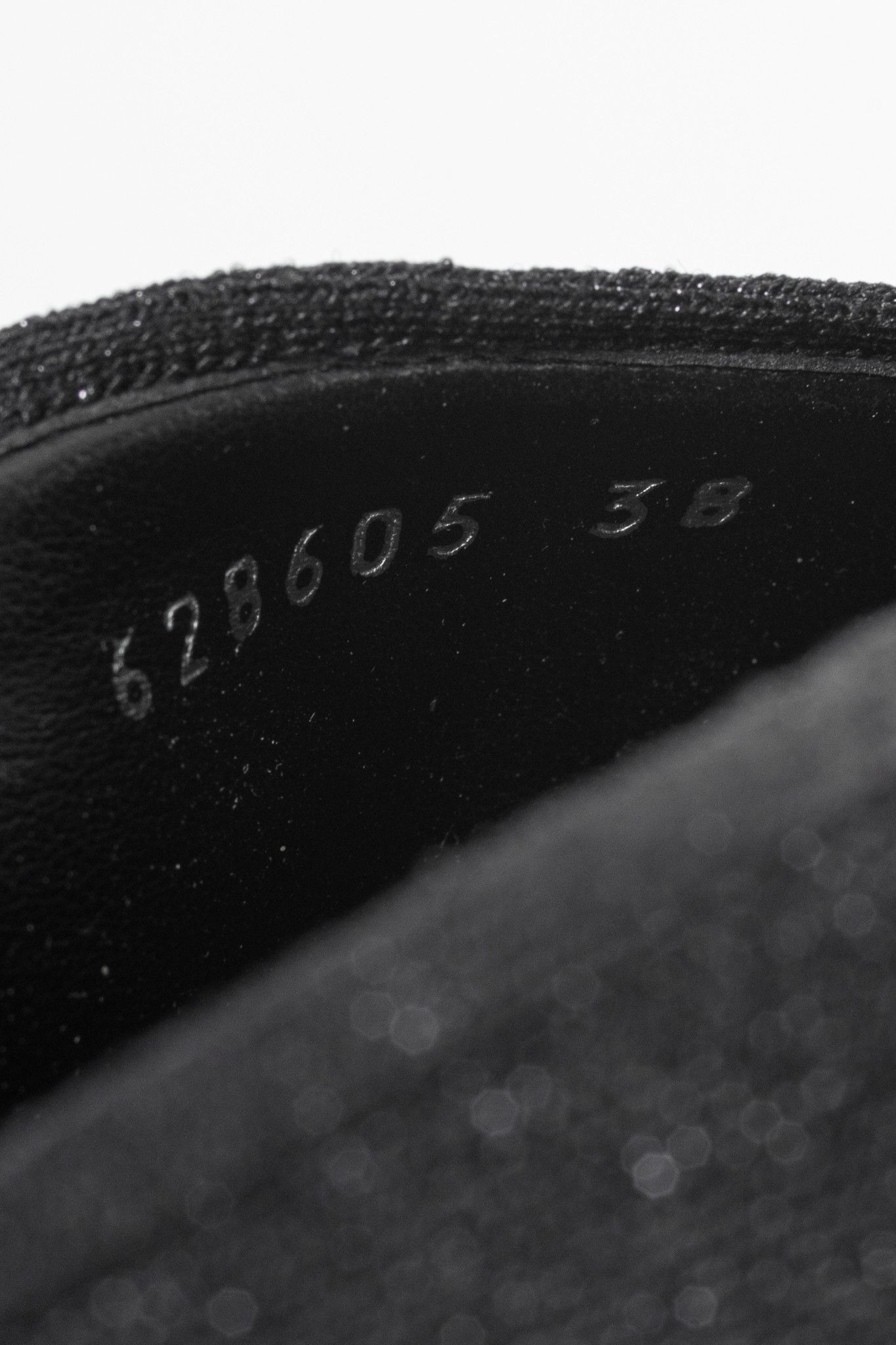 Balenciaga Balenciaga Black Glitter Knit Pointed-Toe Knife Mules Size US 7.5 / IT 37.5 - 10 Thumbnail