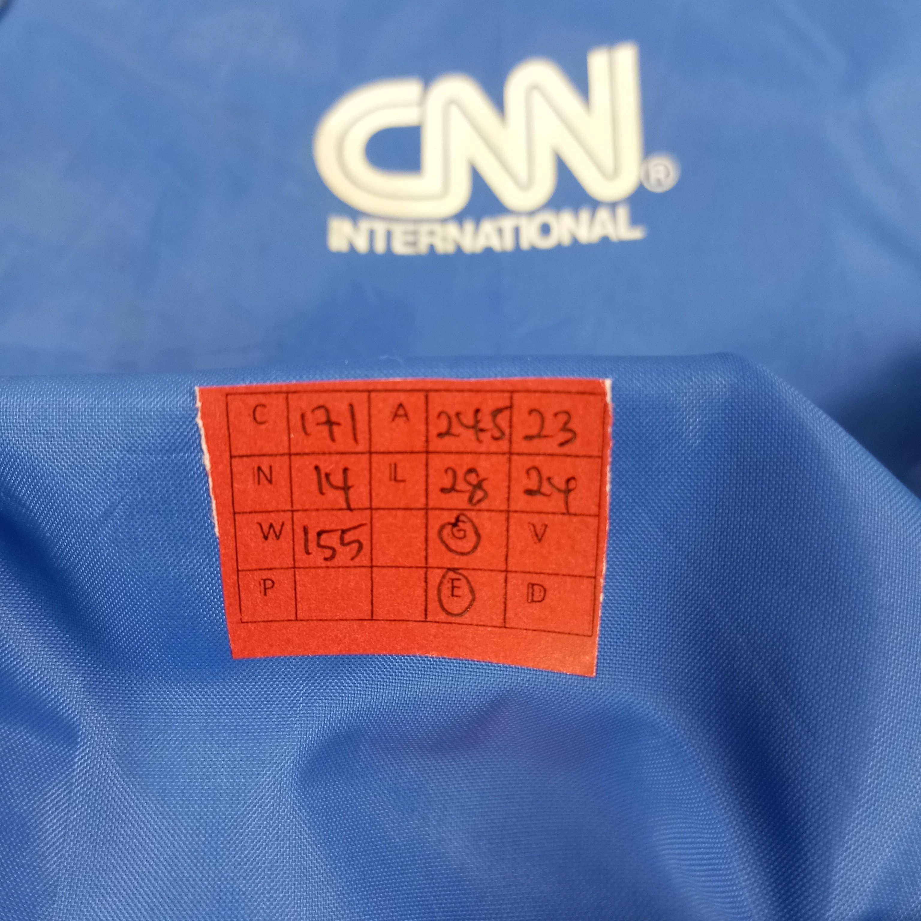 Vintage CNN International American Media News Windbreaker Jacket Size US L / EU 52-54 / 3 - 9 Thumbnail