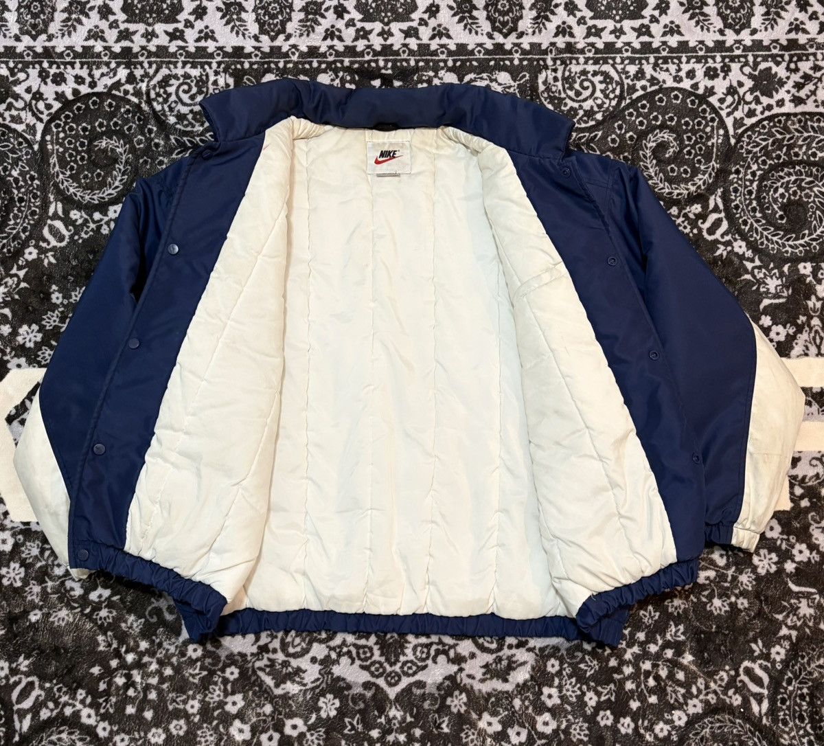 Nike 90s Nike Rain Coat (Navy Blue) Size US L / EU 52-54 / 3 - 5 Thumbnail