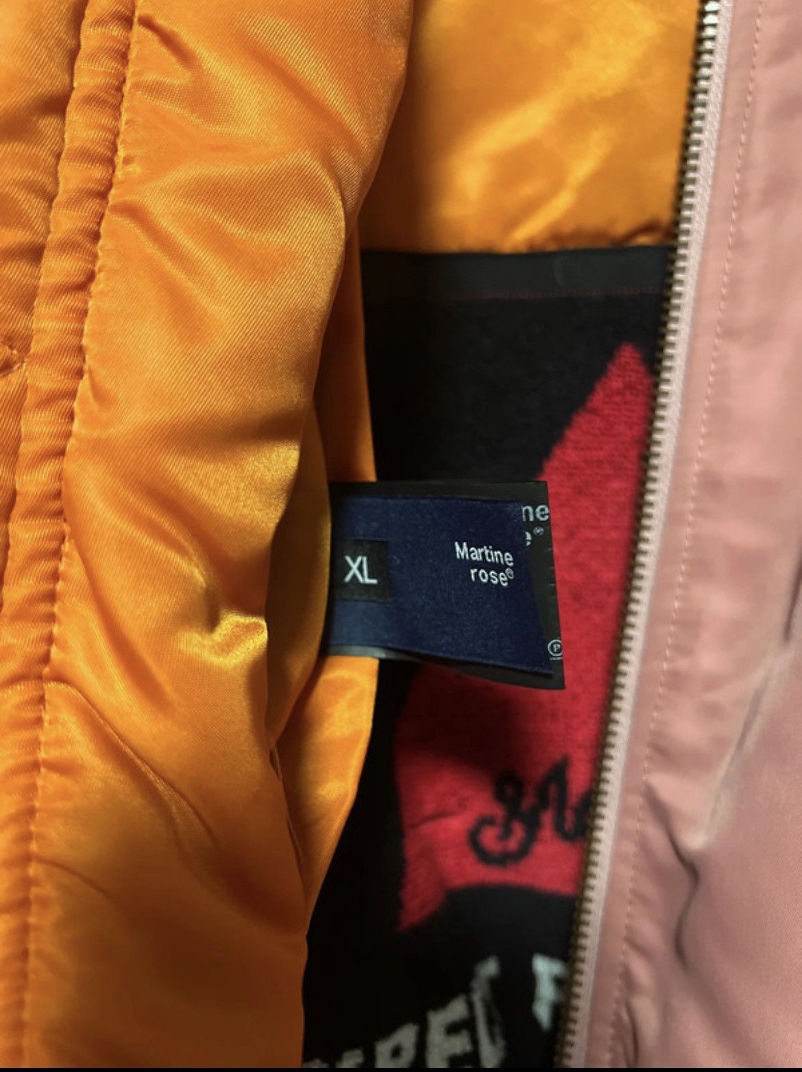 Martine Rose Martine Rose Bomber Jacket Pink XL Size US XL / EU 56 / 4 - 4 Thumbnail