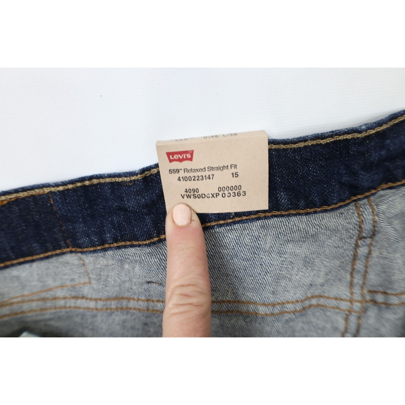 Levi's × Vintage New Vintage Y2K Levis 559 Relaxed Straight Wide Leg Jeans Size US 40 / EU 56 - 6 Thumbnail