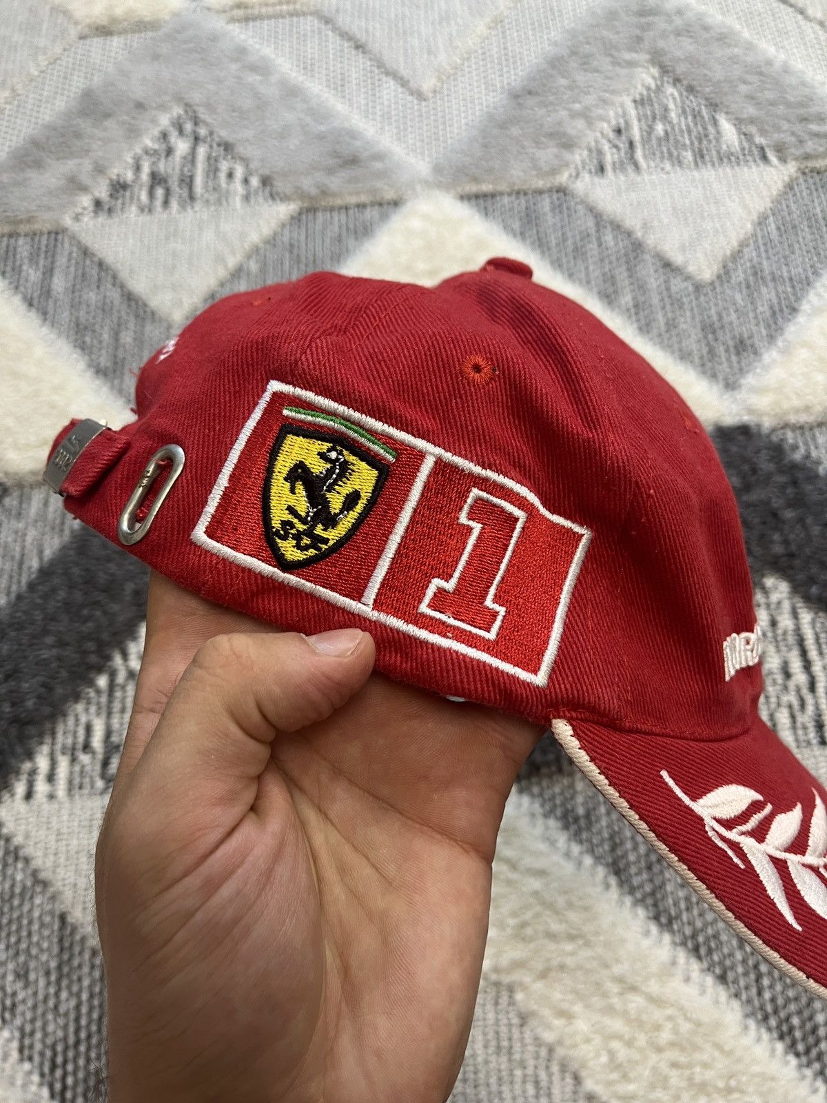 Ferrari × Formula 1 × Vintage Vintage F1 World Champion 2002 Schumacher Ferrari Racing Cap Size ONE SIZE - 3 Thumbnail