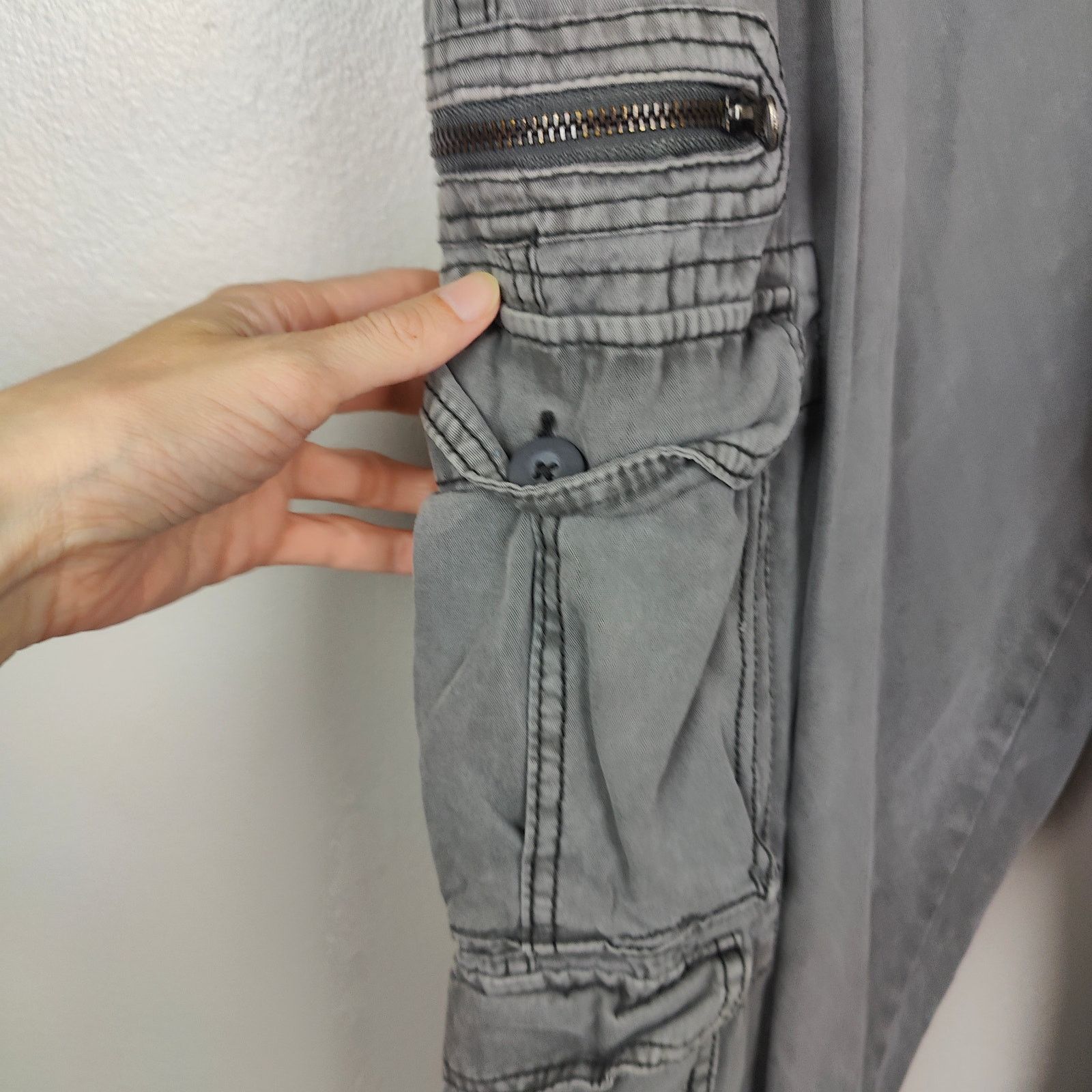 Other Vintage Plugg Cargo Pants Mens 34x34 Y2K Military Flight Y2K Size US 34 / EU 50 - 4 Thumbnail