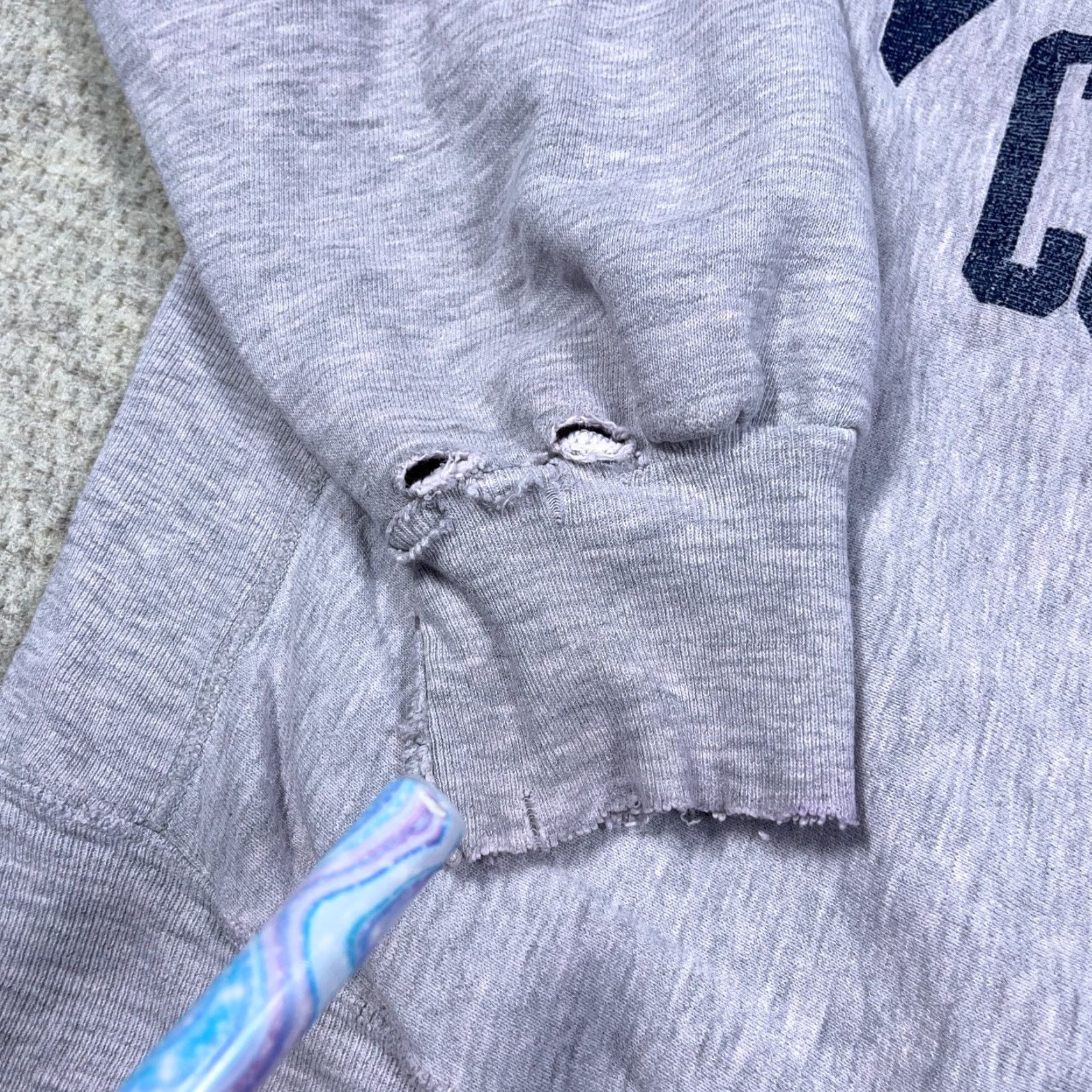 Thrasher VINTAGE MVP COR INC Sweatshirt Men Large Crewneck 80s 90s Grunge Logo Gray Cotton Fleece Long Sleeve Pullover Regular Easy Wear Mens Size US L / EU 52-54 / 3 - 5 Thumbnail