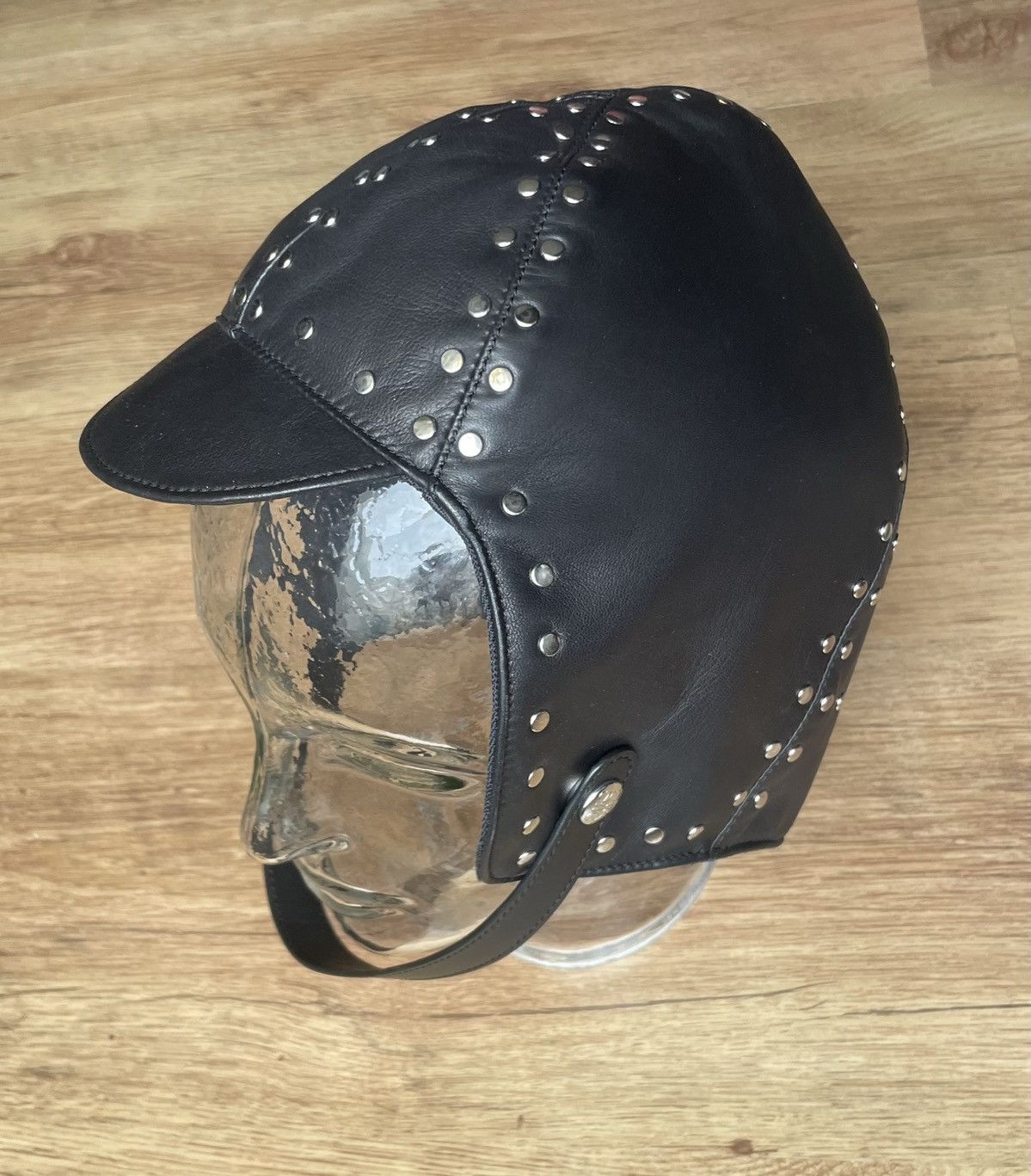 Loewe Loewe Leather Stud Biker Cap Size ONE SIZE - 1 Thumbnail