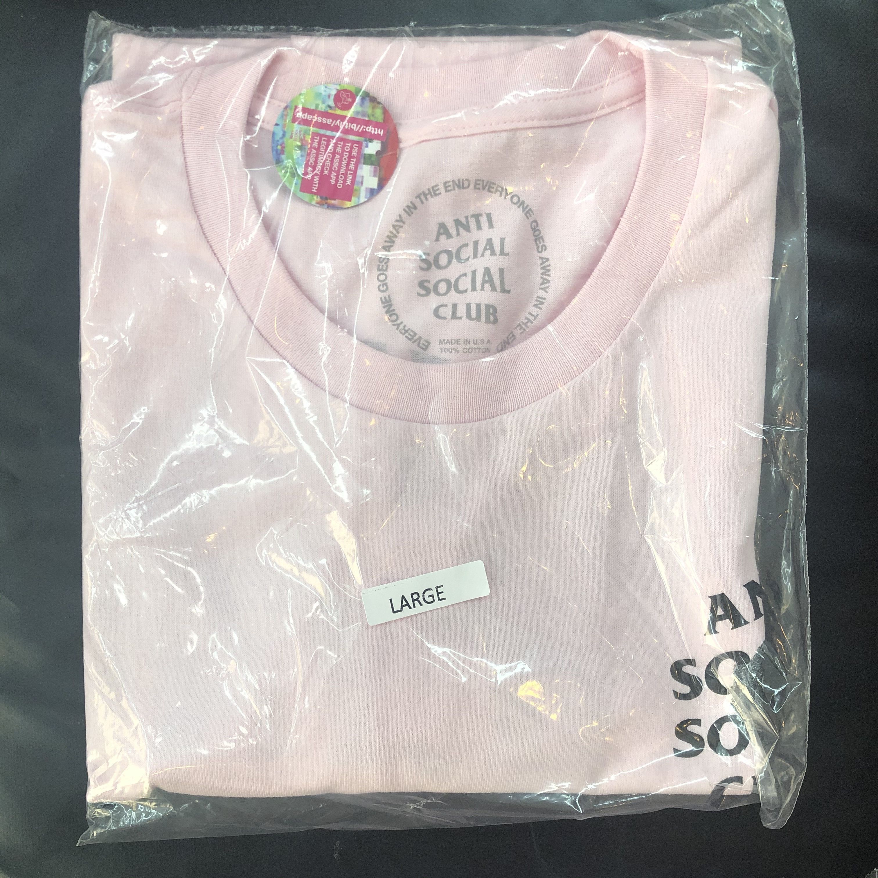Anti Social Social Club DS Black ASSC Bat Emoji Pink Tee FTP FOG CDG BAPE KITH KAWS Size US L / EU 52-54 / 3 - 2 Thumbnail