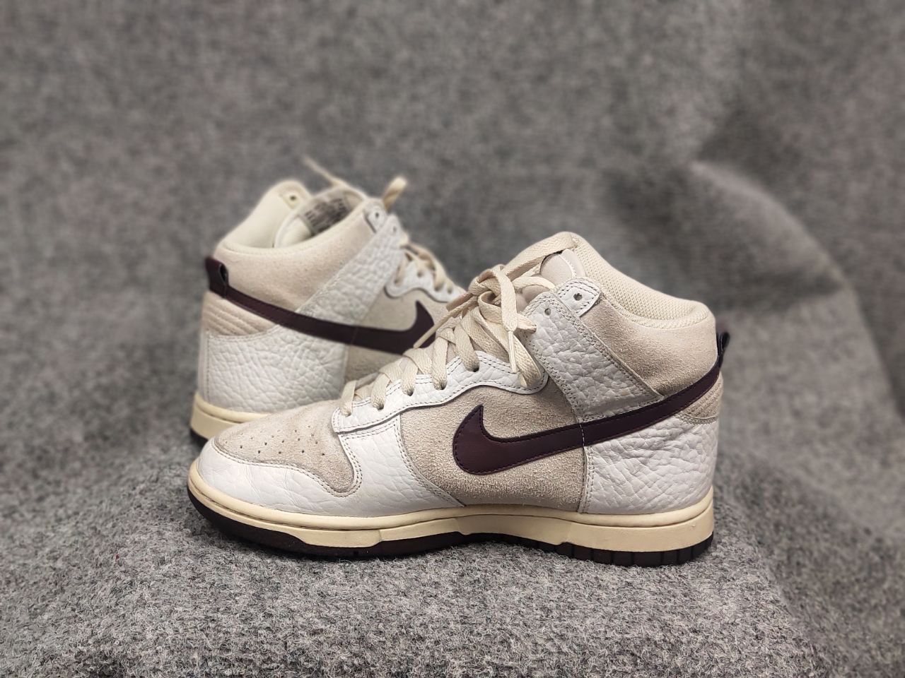 Nike Nike Dunk High Light Orewood Brown Women's Leather Sneakers Size US 8.5 / IT 38.5 - 17 Thumbnail