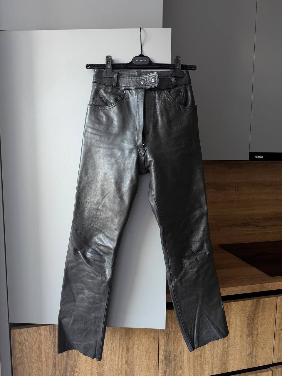 Genuine Leather British Cowhide Leather Motorcycle Pants Made in England Size US 32 / EU 48 - 1 Thumbnail