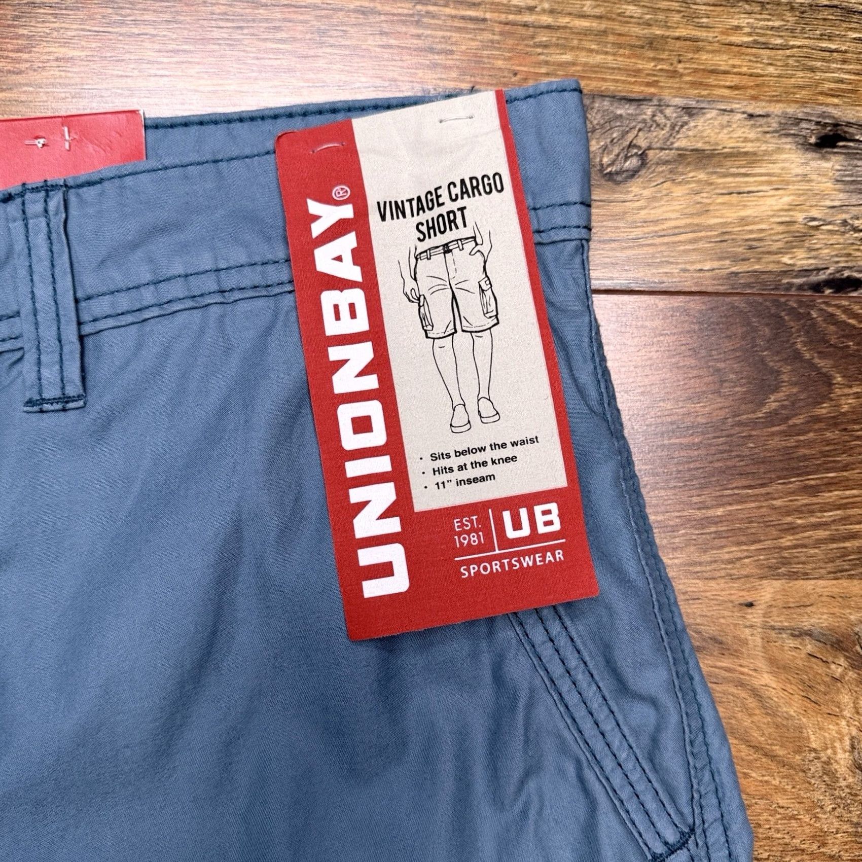 Vintage Union Bay Vintage Cargo Shorts Mens 38 Tidal Wave Blue Mason New Size US 38 / EU 54 - 3 Thumbnail