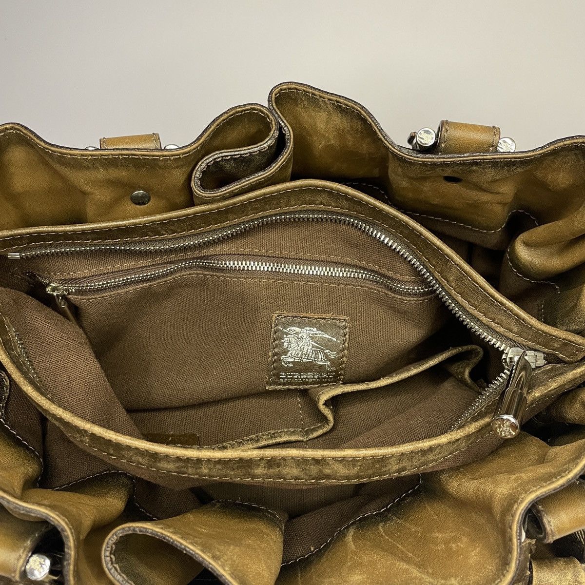 Burberry Burberry Beaton House Check Satchel Bag Size ONE SIZE - 9 Thumbnail