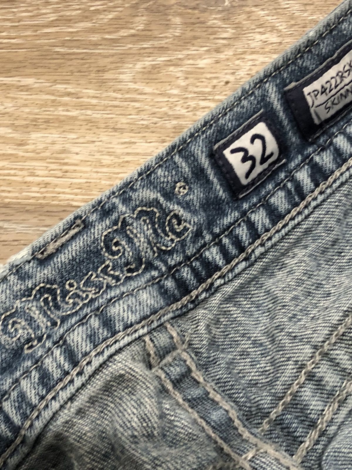 Miss Me Miss Me Jeans Womens 32 Blue Skinny JP4221RSKL flap Bling Size 33" - 11 Thumbnail