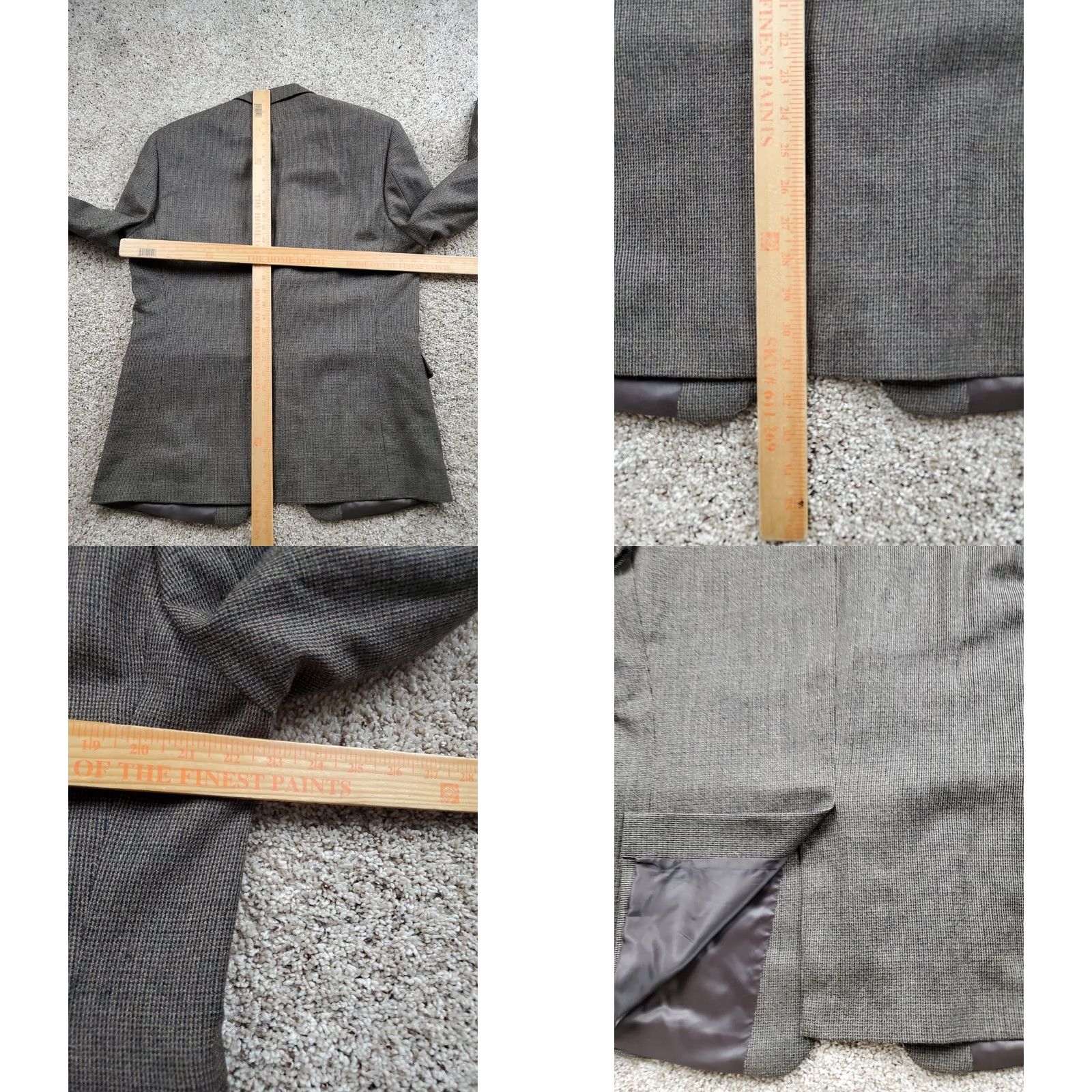 Ralph Lauren Lauren Ralph Lauren Suit Jacket 43 Reg Men Brown Wool Tweed 2 Button Blazer VINTAGE No Size 46R - 8 Thumbnail