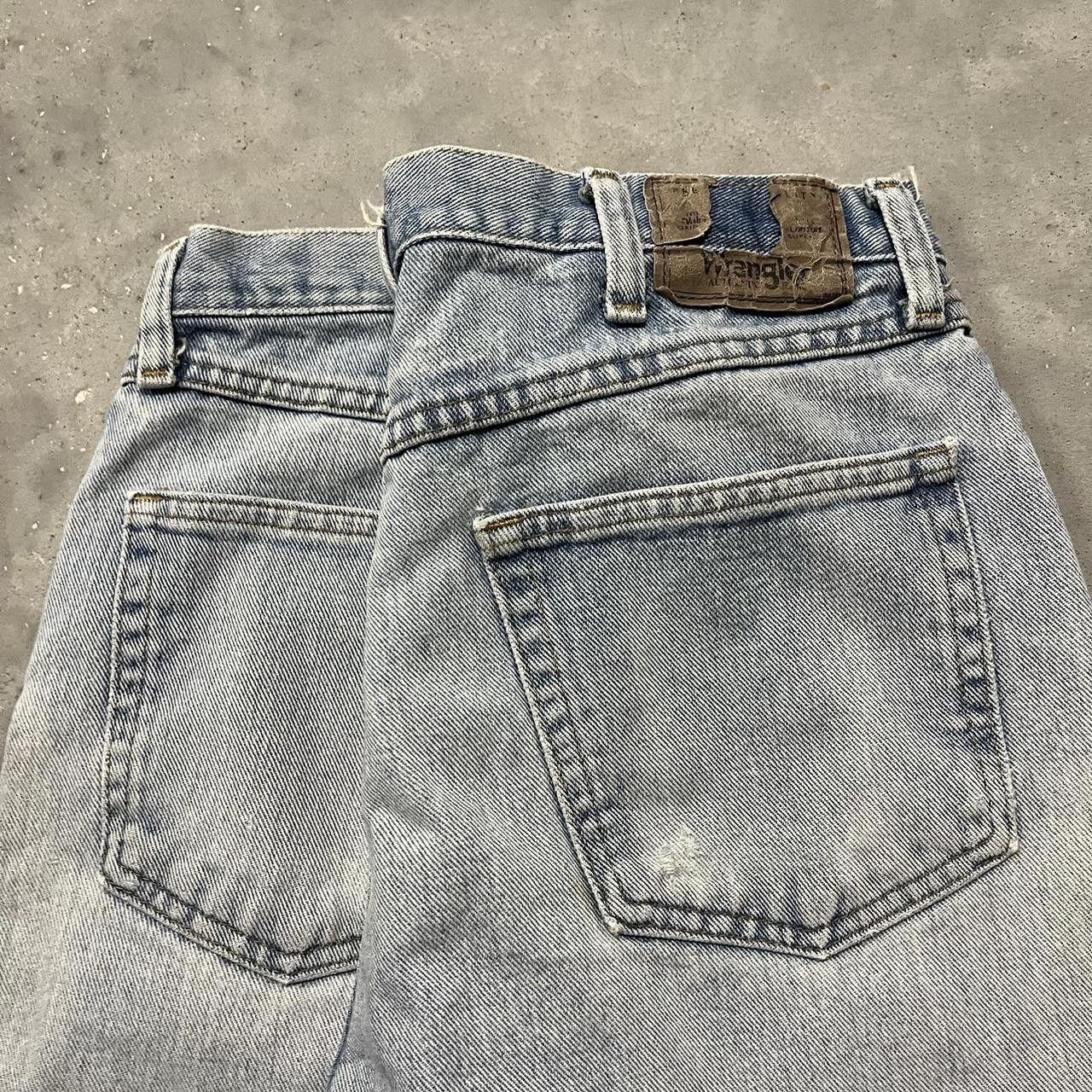 Japanese Brand Crazy Vintage Y2K/2000s Grunge Distressed Light Wash Denim Size US 34 / EU 50 - 7 Thumbnail