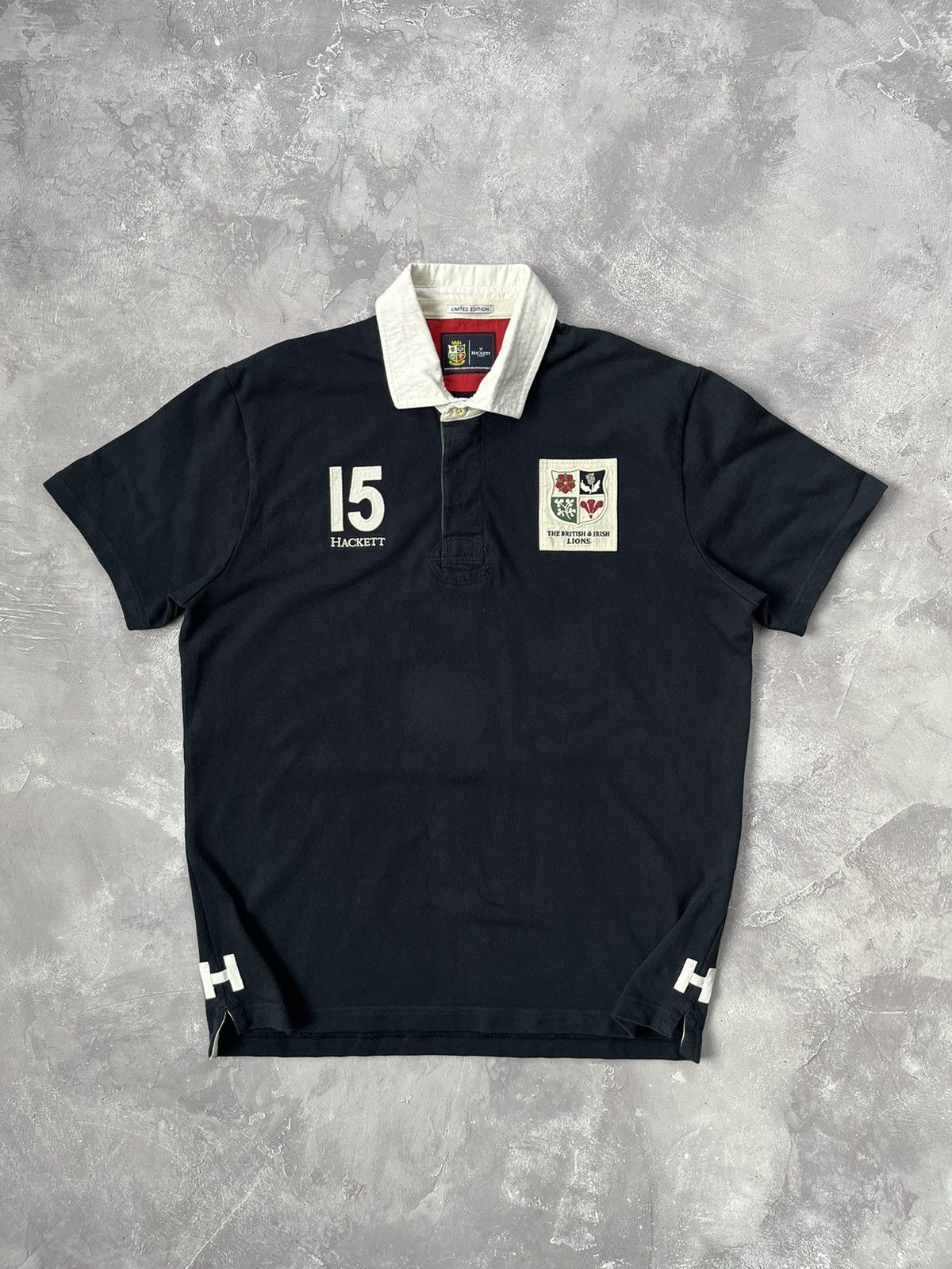 Hackett Hackett British Irish Lions SS Rugby Polo T-Shirt Limited Size US L / EU 52-54 / 3 - 1 Thumbnail