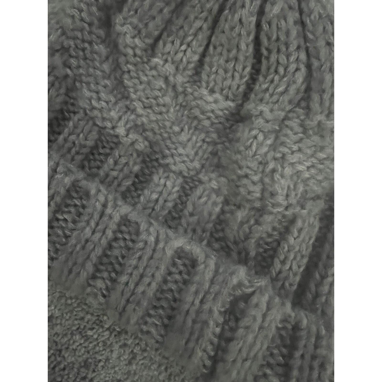 Other Aerie Grey Cable Knit Wool Alpaca Blend Beanie Hat One Size Size ONE SIZE - 2 Thumbnail