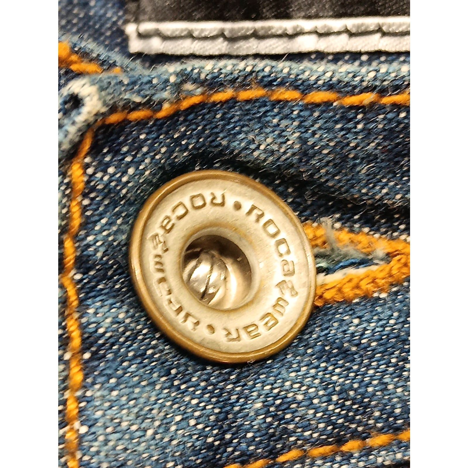 Rocawear VINTAGE Rocawear Jeans Pants 36x30 Blue Denim Hip Hop Baggy Embroidered Rocawear Jeans 90s Y2k Streetwear Mens jeans Size US 36 / EU 52 - 5 Thumbnail