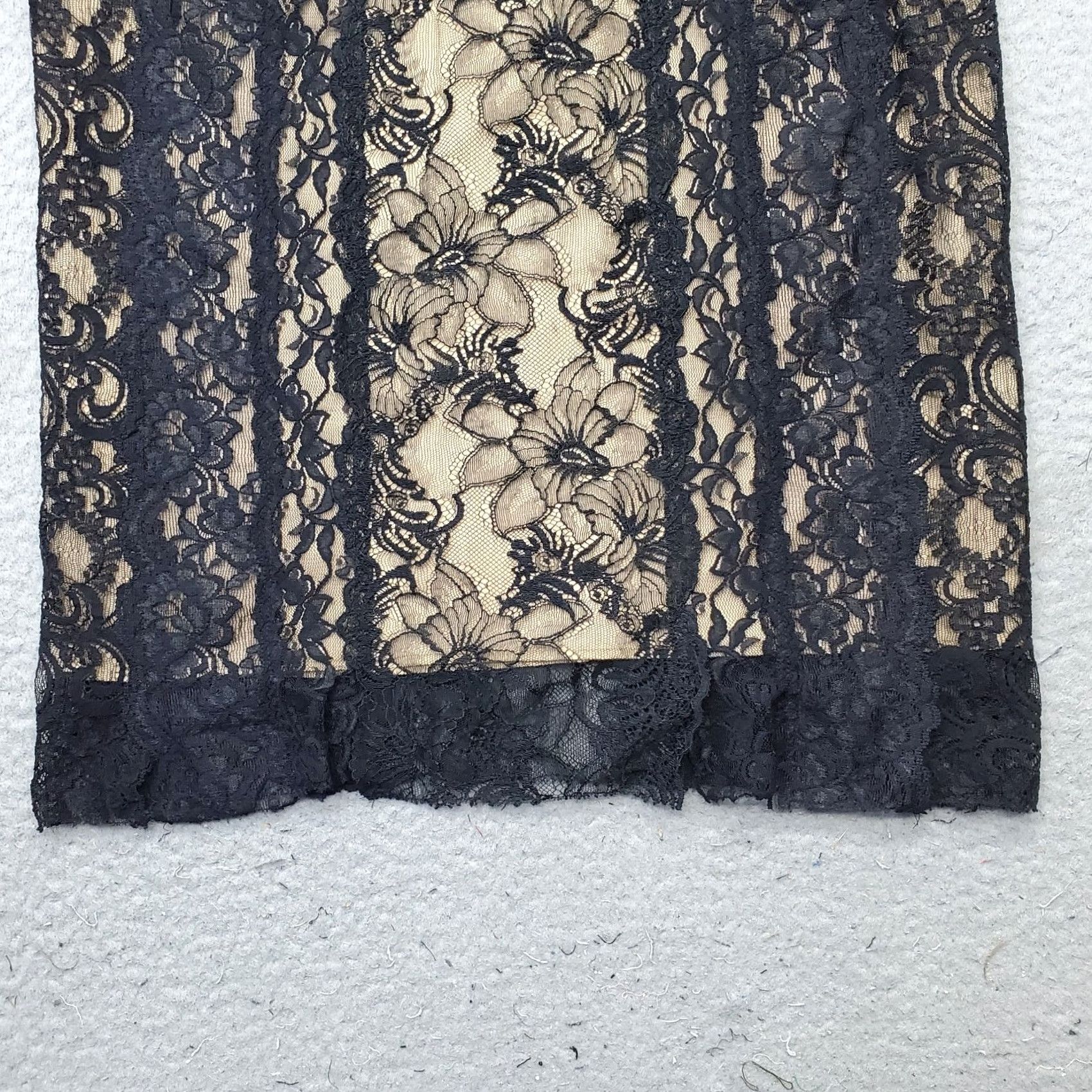 Nicole Miller Nicole Miller Womens Mini Skirt L Multicolor Floral Lace Overlay Lined USA Made Size 36" / US 14 / IT 50 - 8 Thumbnail