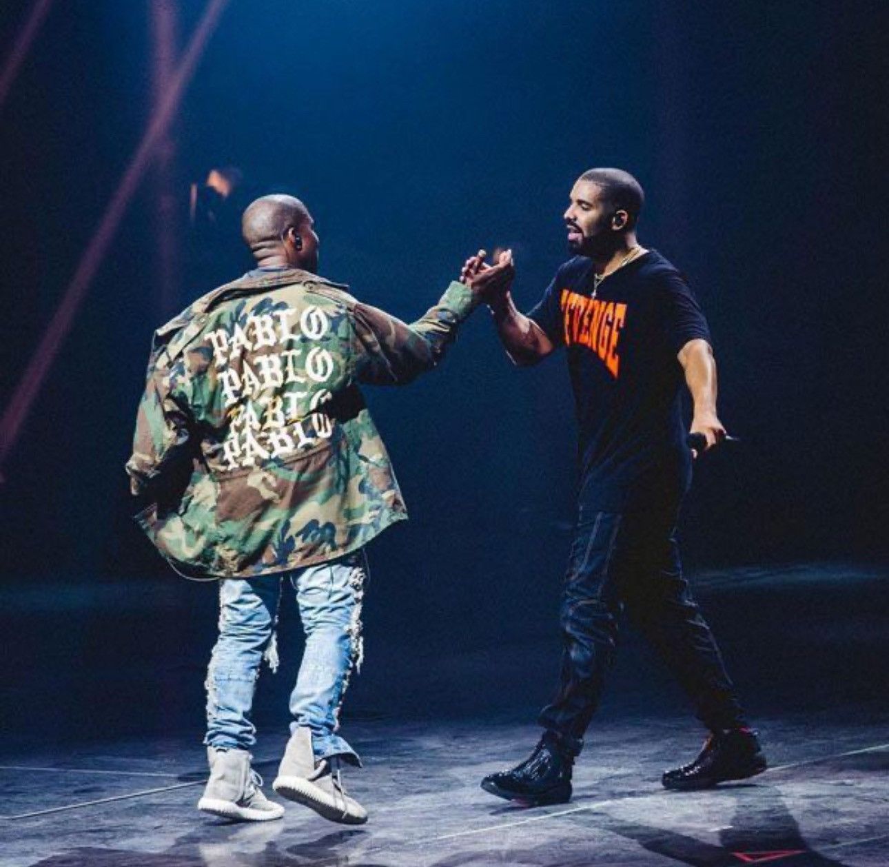 Kanye West × Rap Tees Kanye West Saints Pablo Camo Jacket Travis Ye Supreme rare Size US M / EU 48-50 / 2 - 8 Thumbnail