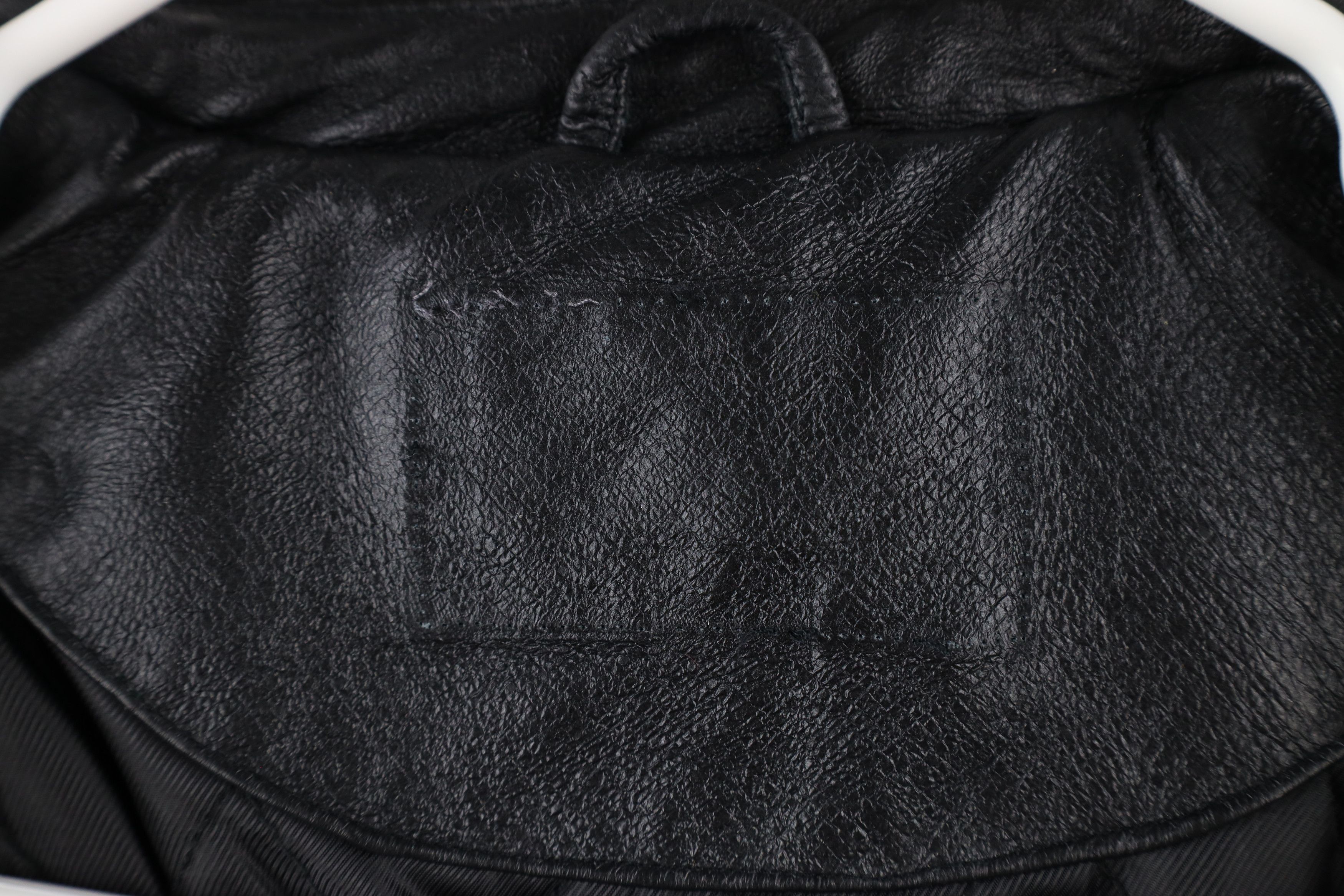 Vintage Vintage 90s Streetwear Leather Full Zip Bomber Jacket Black Size US L / EU 52-54 / 3 - 6 Thumbnail