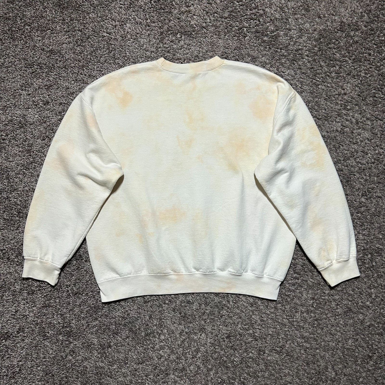 Vintage Vintage Thrashed Crewneck Sweatshirt Plain White 90s y2k Size US L / EU 52-54 / 3 - 8 Thumbnail