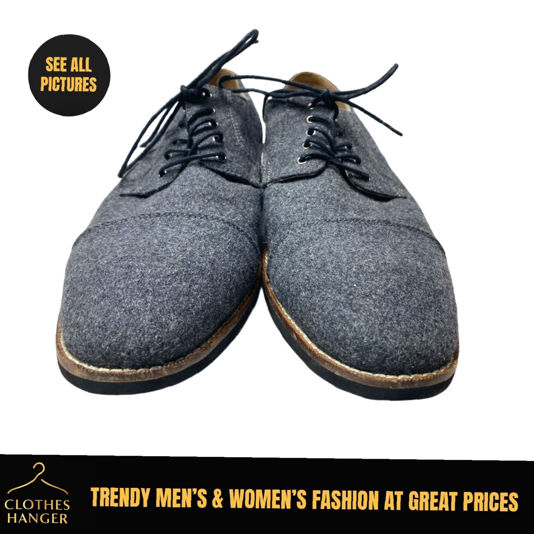Vintage VINTAGE Aston Grey Castro Cap Toe 500426 Oxford Men's 10.5 Gray 1224 Size ONE SIZE - 2 Thumbnail