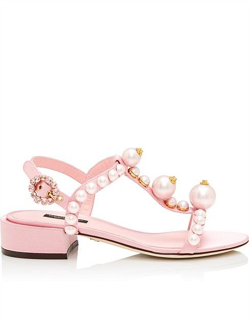 Dolce & Gabbana o1y0925 Square Heel Sandals in Pink Size US 5 / IT 35 - 1 Thumbnail