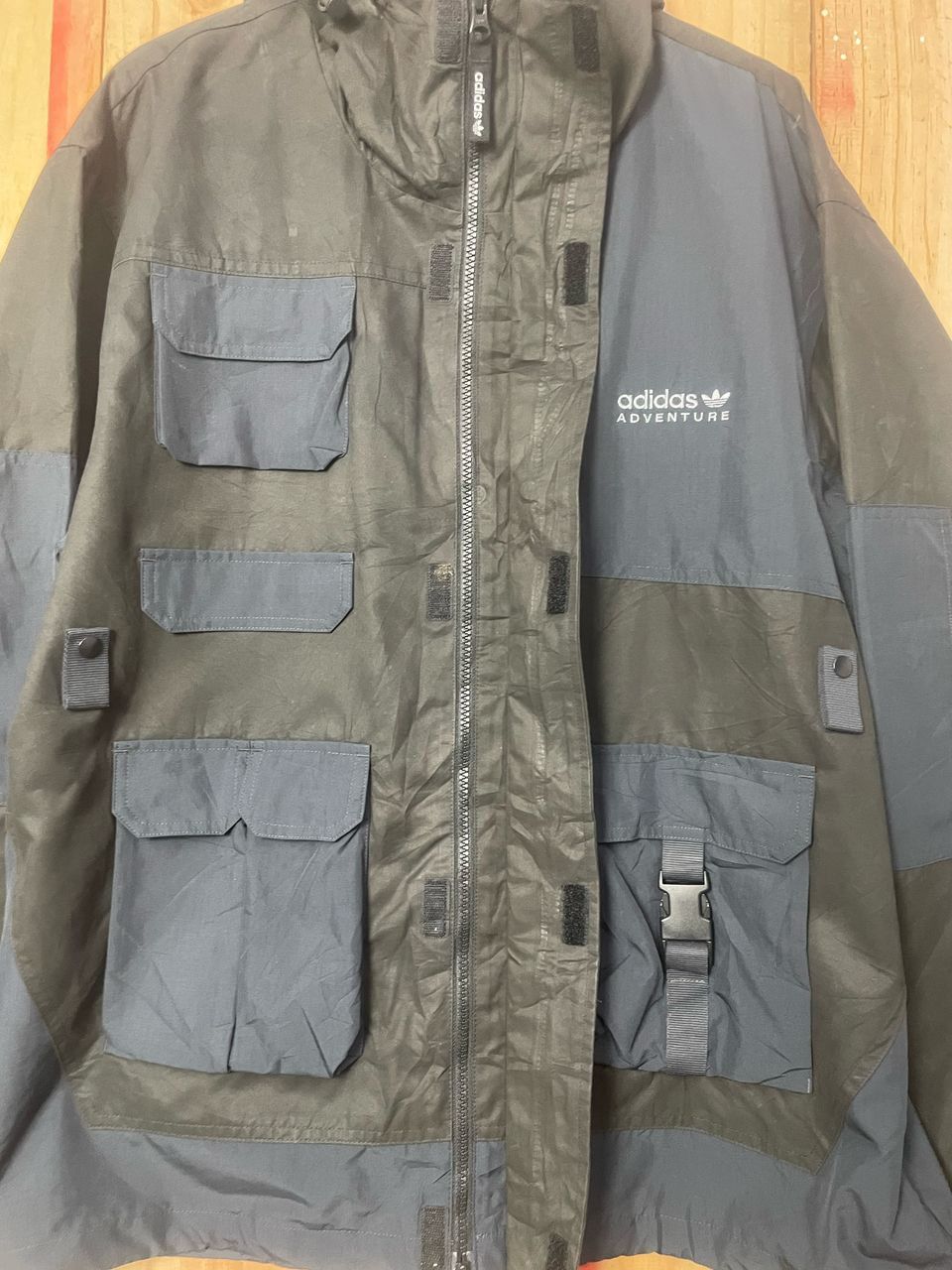 Adidas adidas Alphabet Printing Contrasting Hooded Track Jacket Size US L / EU 52-54 / 3 - 8 Thumbnail