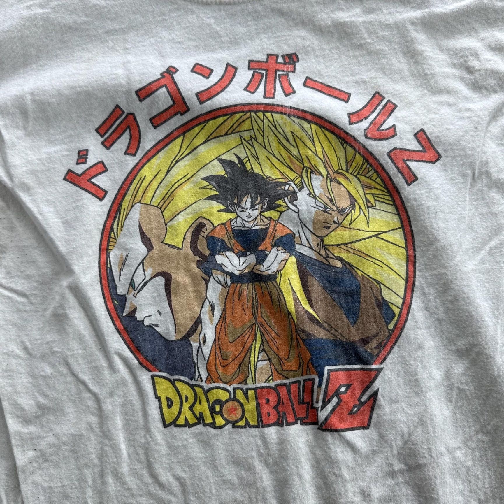 Champion Champion Dragon Ball Z Goku Graphic T-Shirt Mens Medium White Anime Tee Size US M / EU 48-50 / 2 - 2 Thumbnail