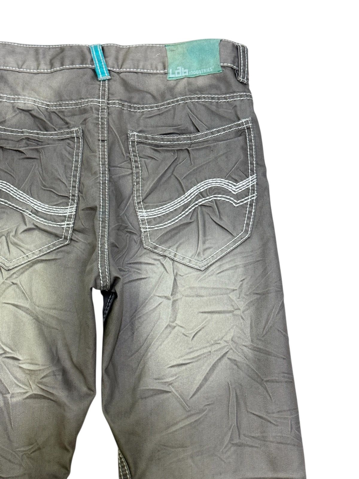 If Six Was Nine Lab Industries Wrinkled Effect Grey Pants Y2K Style Size US 28 / EU 44 - 11 Thumbnail