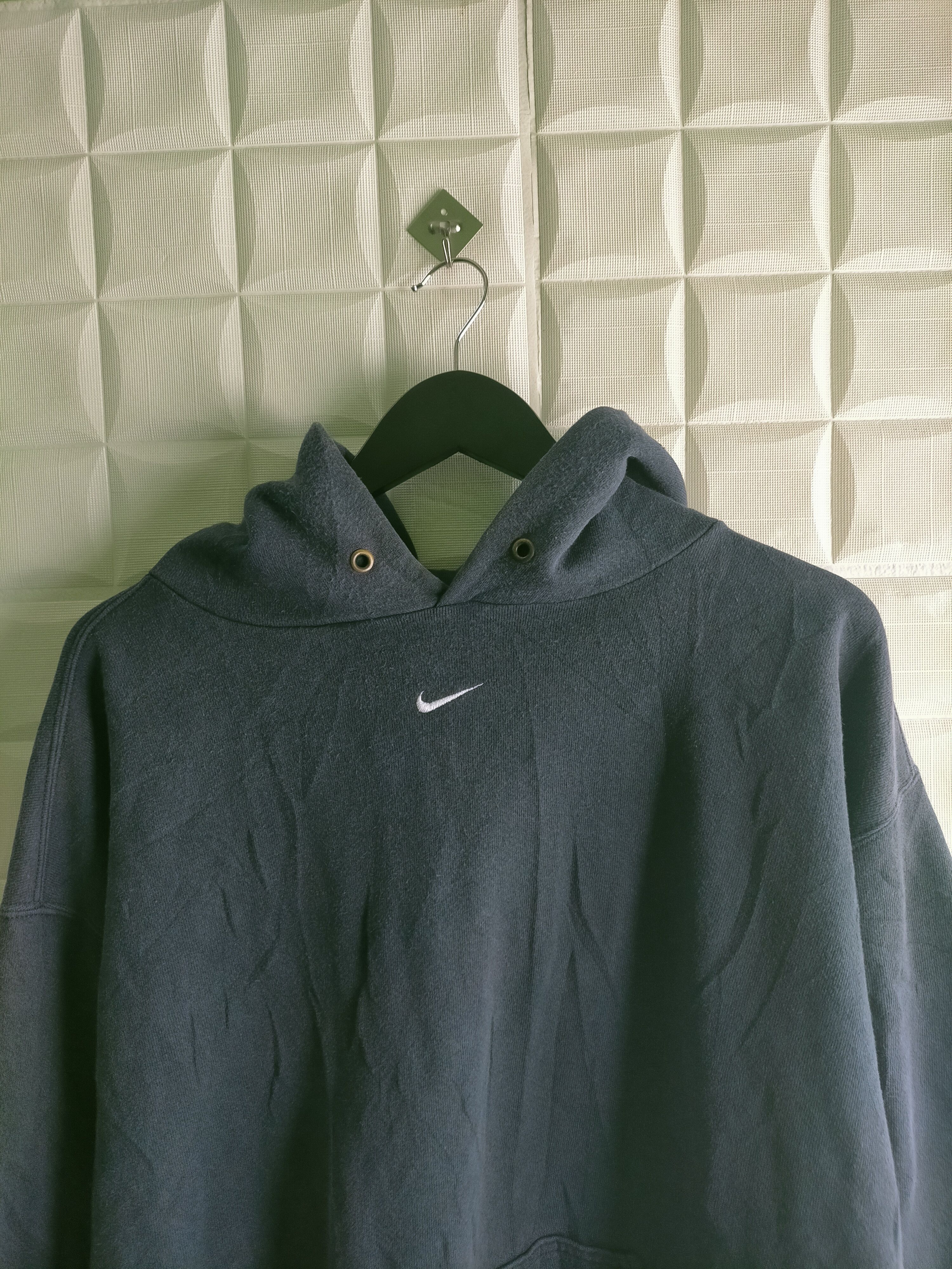 Nike × Vintage 🔥Vintage 1990s Nike Center Swoosh Hoodie Travis Scott Size US XXL / EU 58 / 5 - 5 Thumbnail