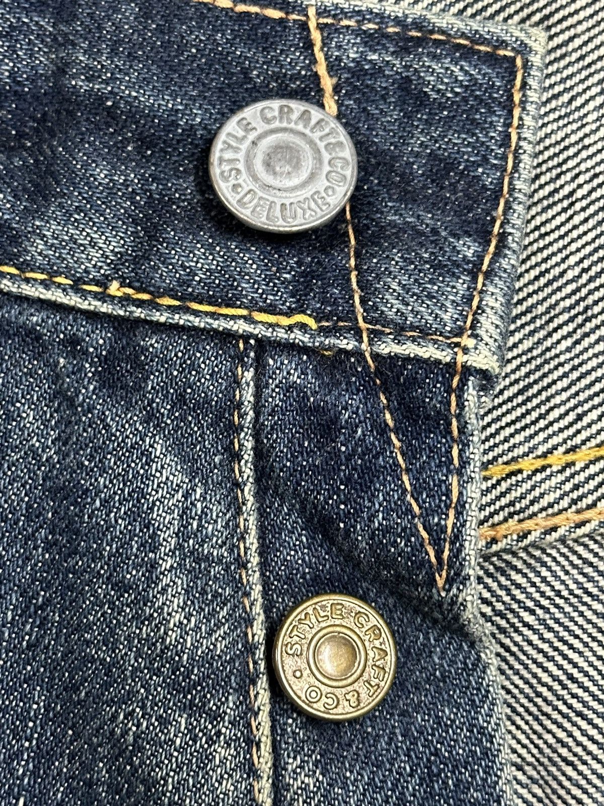 Evisu Vintage 80s Usa Evis Selvedge Faded Wash Style Baggy Jeans Size US 30 / EU 46 - 13 Thumbnail