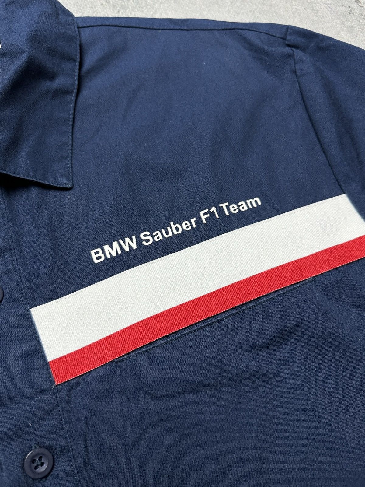 BMW × Puma Puma BMW Sauber F1 Motor Shirt Button Up y2k 00s Racing Tee Size US M / EU 48-50 / 2 - 6 Thumbnail