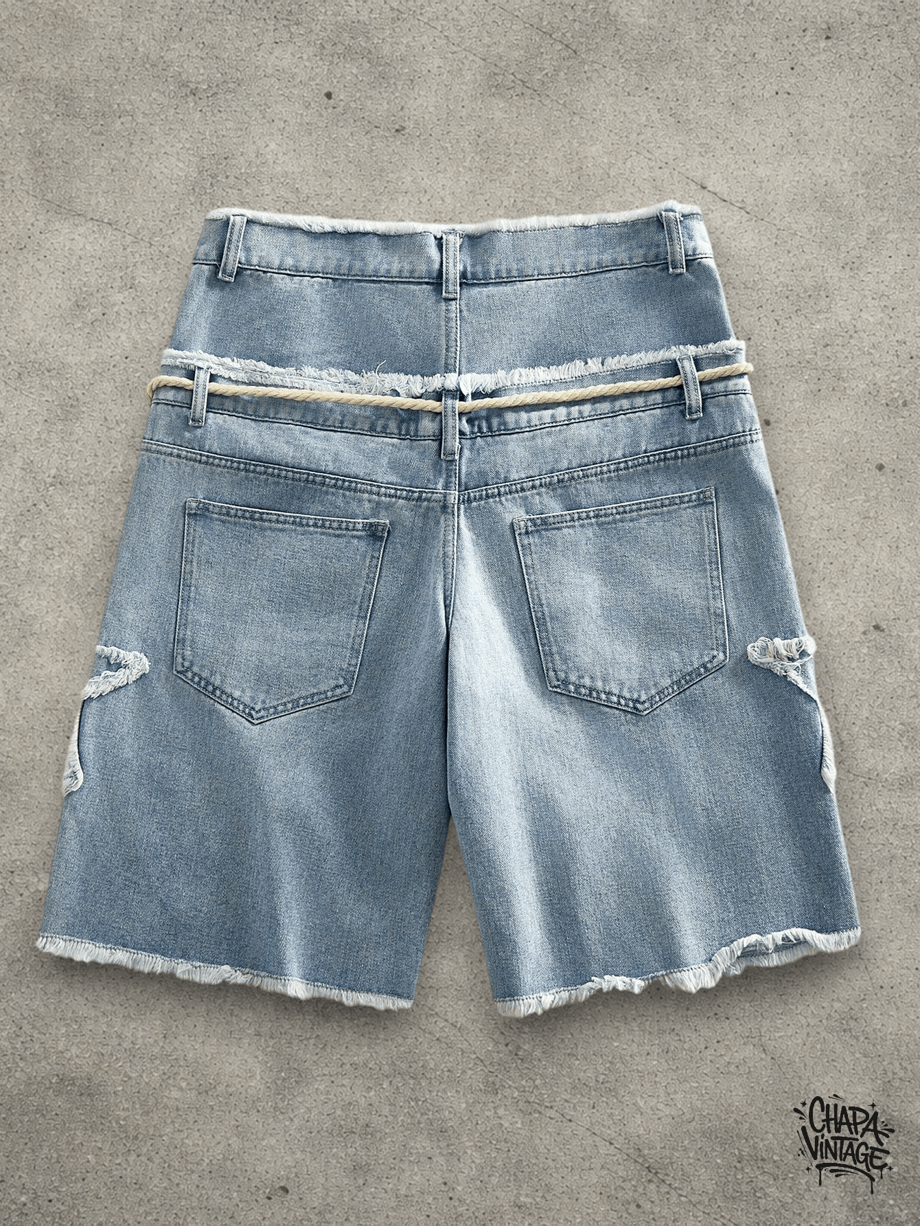 Jean Distressed Star shorts Size US 32 / EU 48 - 2 Thumbnail