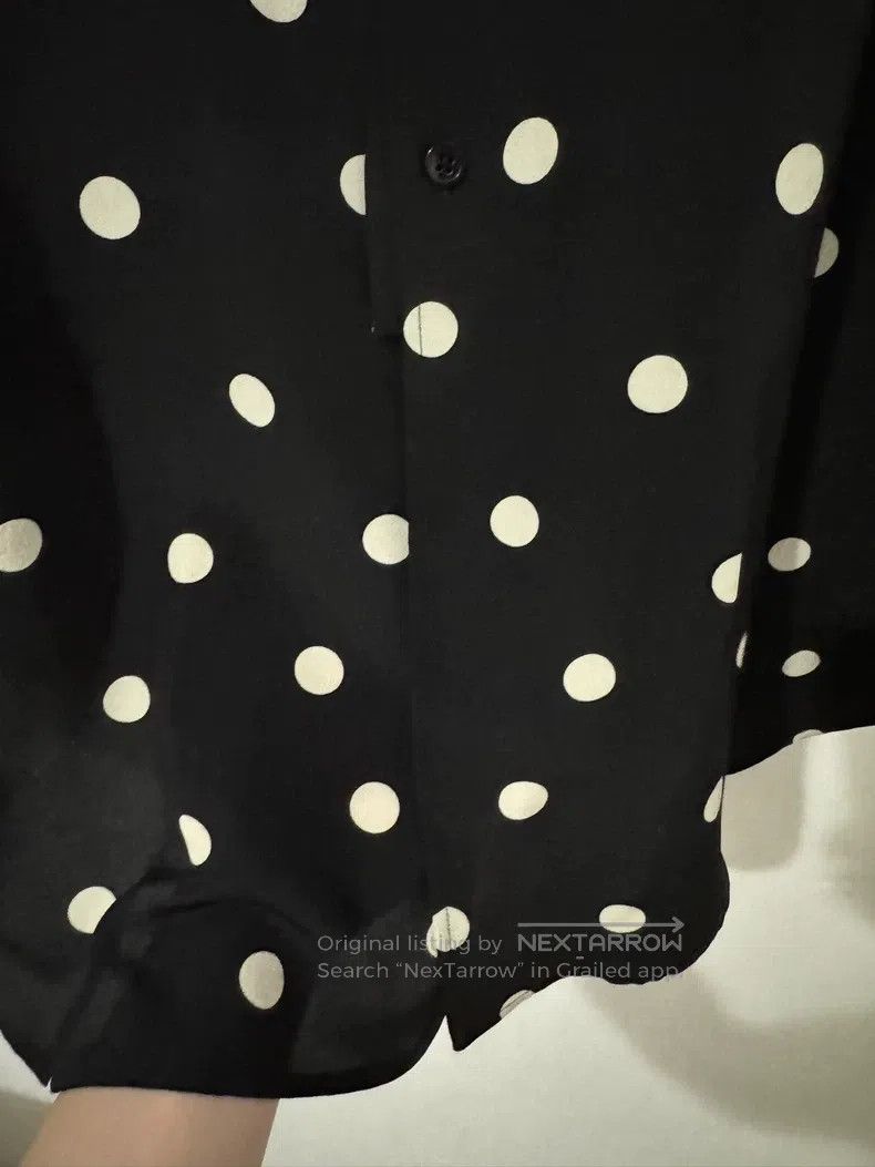 Saint Laurent Paris Saint Laurent Paris size 39 Mulberry Silk Black and White Size US L / EU 52-54 / 3 - 3 Thumbnail