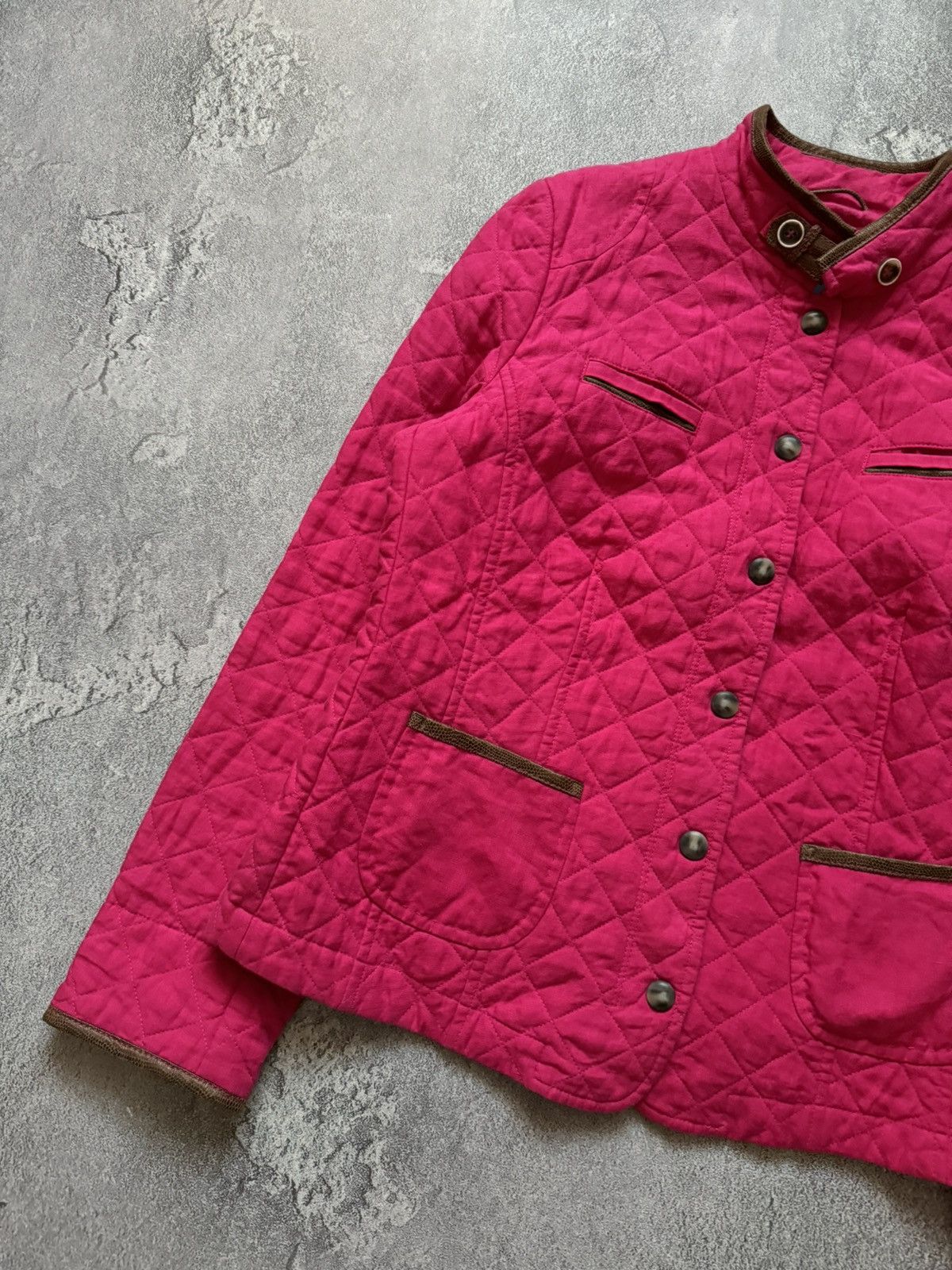 Schneiders Schneiders salzburg pink quilted jacket button up bomber Size L / US 10 / IT 46 - 6 Thumbnail