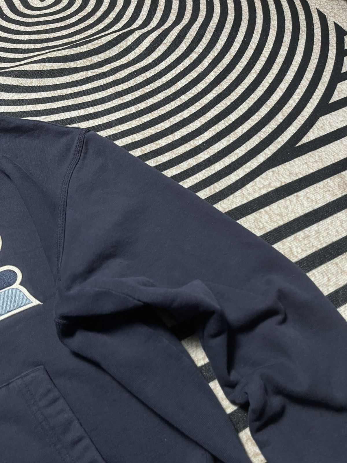 Russell Athletic 2000s RUSSELL ATHLETIC X HUGO BOSS SPELLOUT HOODIE Size US L / EU 52-54 / 3 - 8 Thumbnail