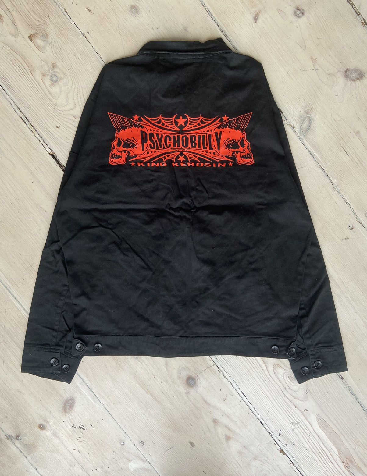 Vintage Denim Jacket King Kerosin Black Jacket