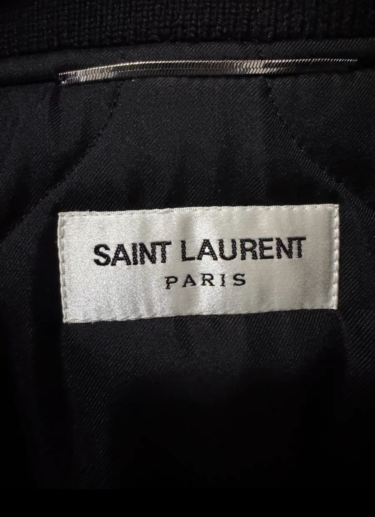 Saint Laurent Paris SLP 17FW "Black Knight" Round Sequin Jacket / Varsity Jacket Size US M / EU 48-50 / 2 - 7 Thumbnail