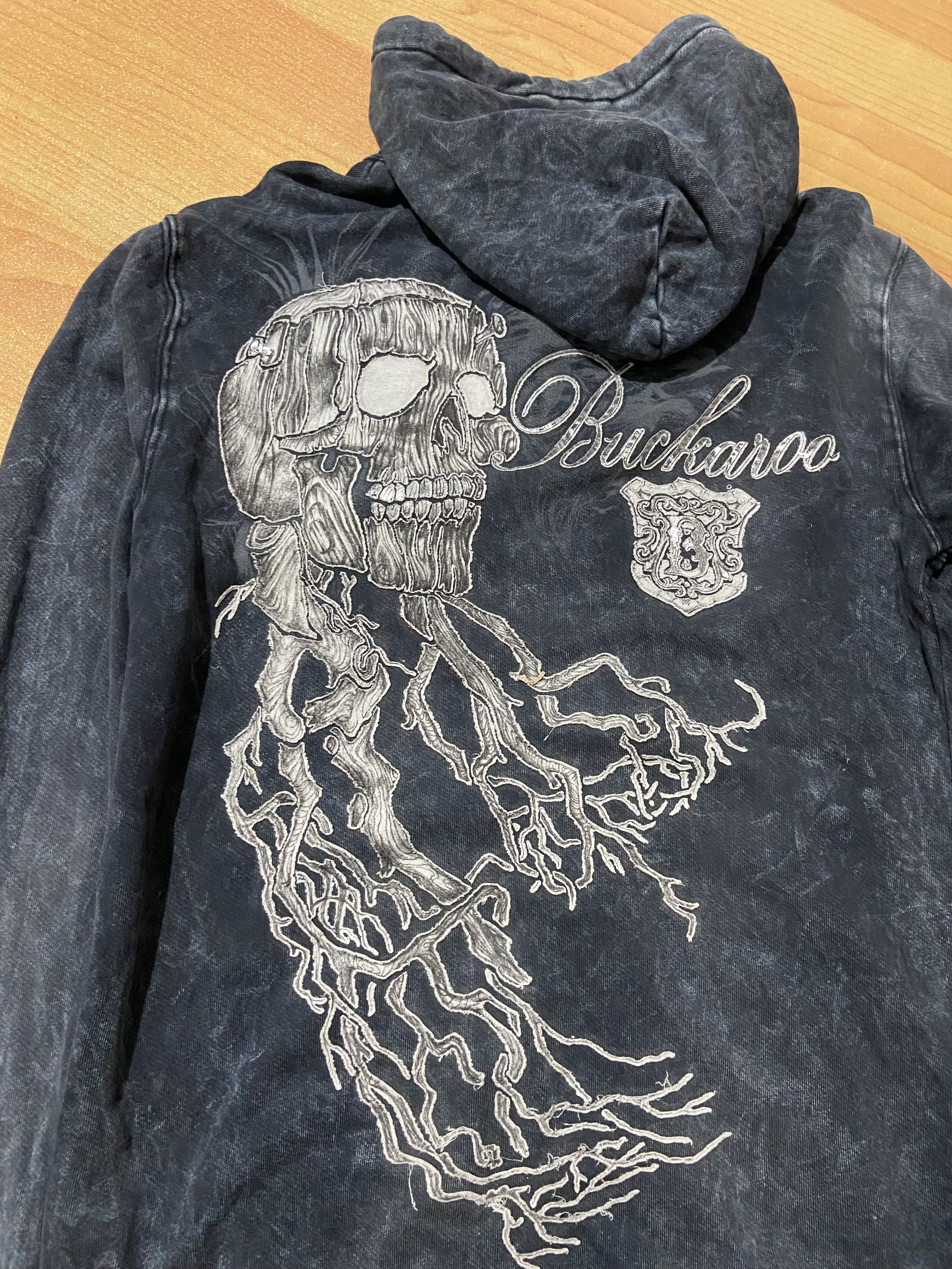 Beauty Beast Buckaroo skeleton washed hoodie lgb styled Size US L / EU 52-54 / 3 - 3 Thumbnail