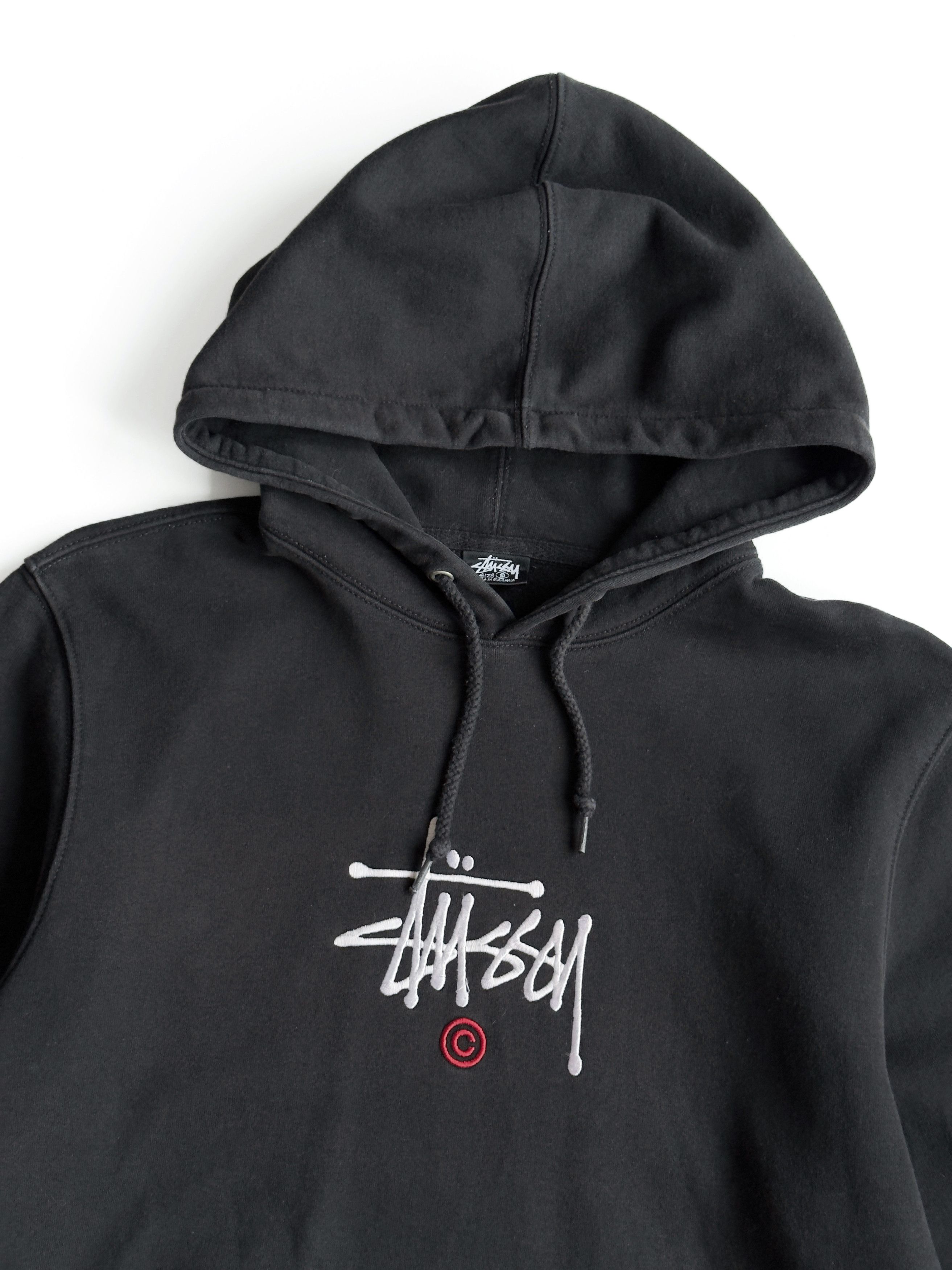 Stussy Men's Stussy Copyright Applique Hoodie in Black (S) Size US S / EU 44-46 / 1 - 2 Thumbnail