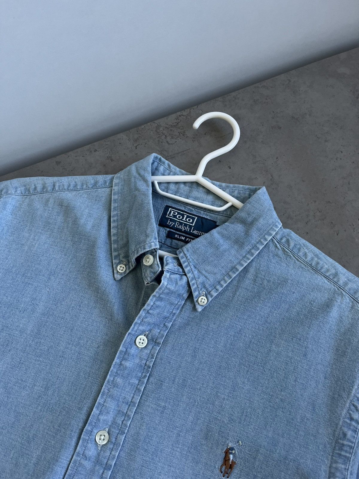Polo Ralph Lauren × Ralph Lauren Polo Ralph Lauren Denim Logo Shirt men M Size US M / EU 48-50 / 2 - 2 Thumbnail