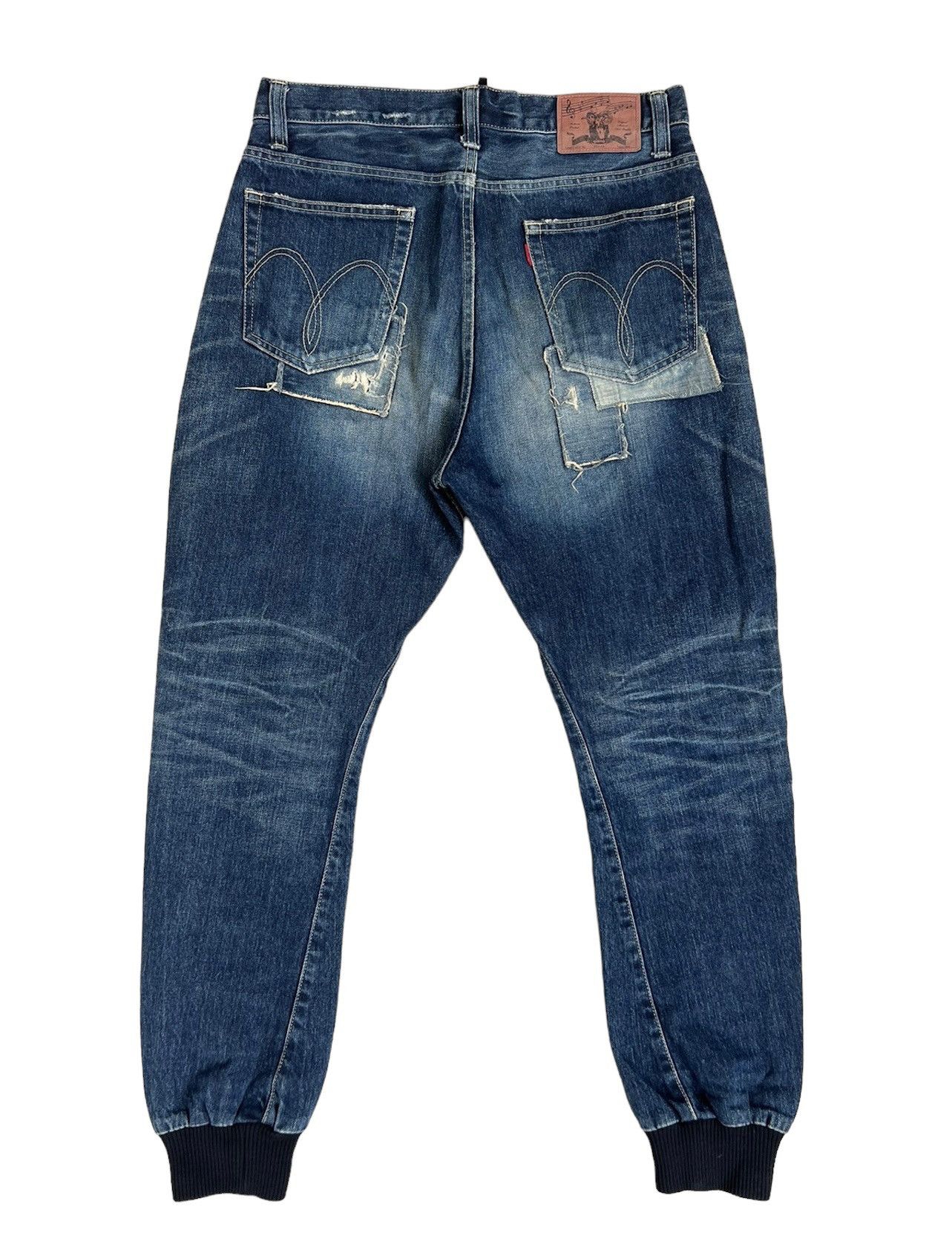 Schlussel Japan Brand glamb Boro Patchwork Denim Jeans Size US 31 - 2 Thumbnail