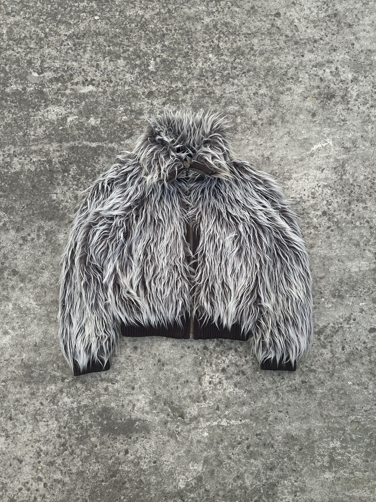 Other Y2K Vintage Fur Jacket Mohair Streetwear Opium Alt Rare VTg Size S / US 4 / IT 40 - 1 Thumbnail
