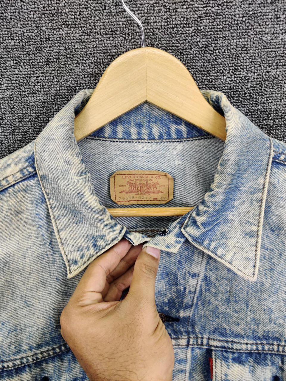 Levi's Vintage 90s Levi's 70505 - 0217 Denim Trucker Jacket Size US M / EU 48-50 / 2 - 7 Thumbnail