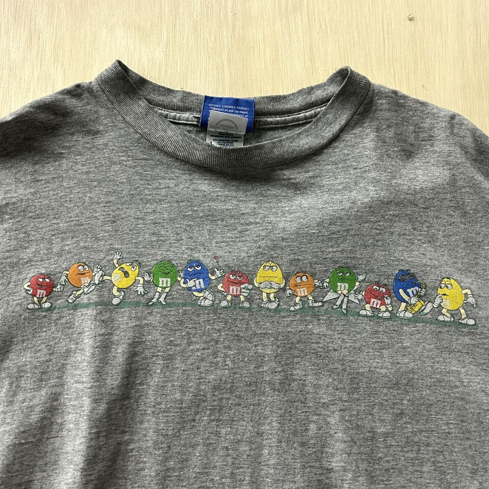 Vintage VINTAGE M&M's Shirt Mens XL Gray T-Shirt 90s Graphic Logo Chest Candy Characters Tee Short Sleeve Crew Neck Mens Regular Fit Size US XL / EU 56 / 4 - 2 Thumbnail