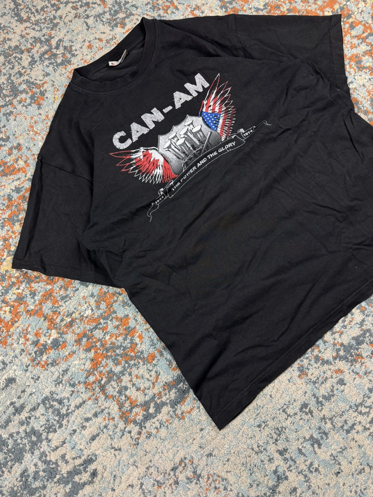 Vintage Vintage 00s CAN-AM V8 the power and the glory graphic tee Size US M / EU 48-50 / 2 - 2 Thumbnail