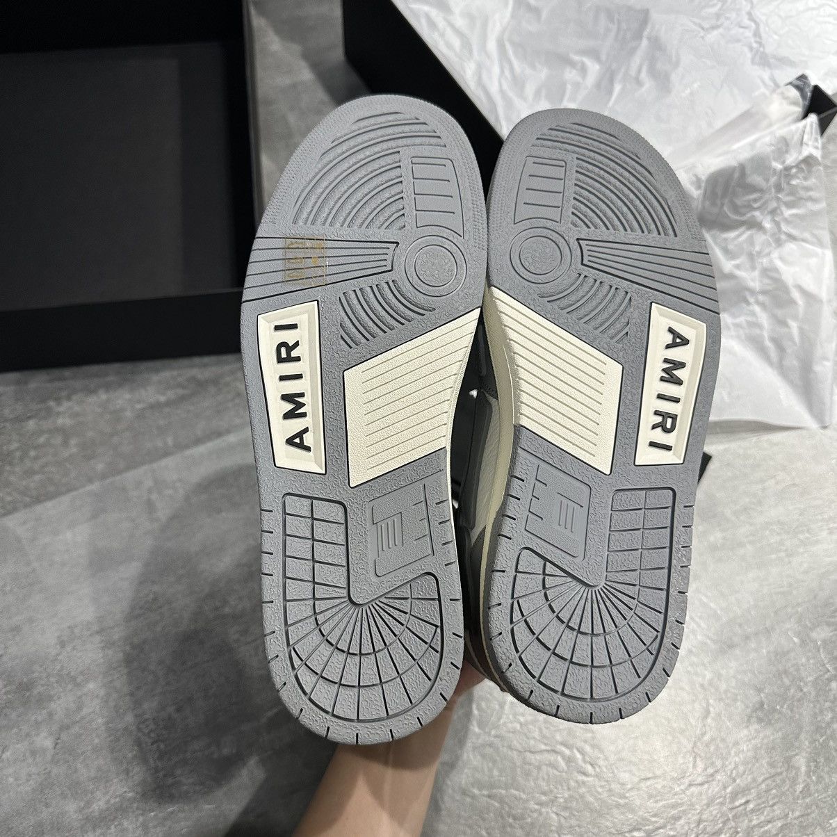 Amiri Amiri Skel-Top Hi - White/Grey Size US 10 / EU 43 - 5 Thumbnail