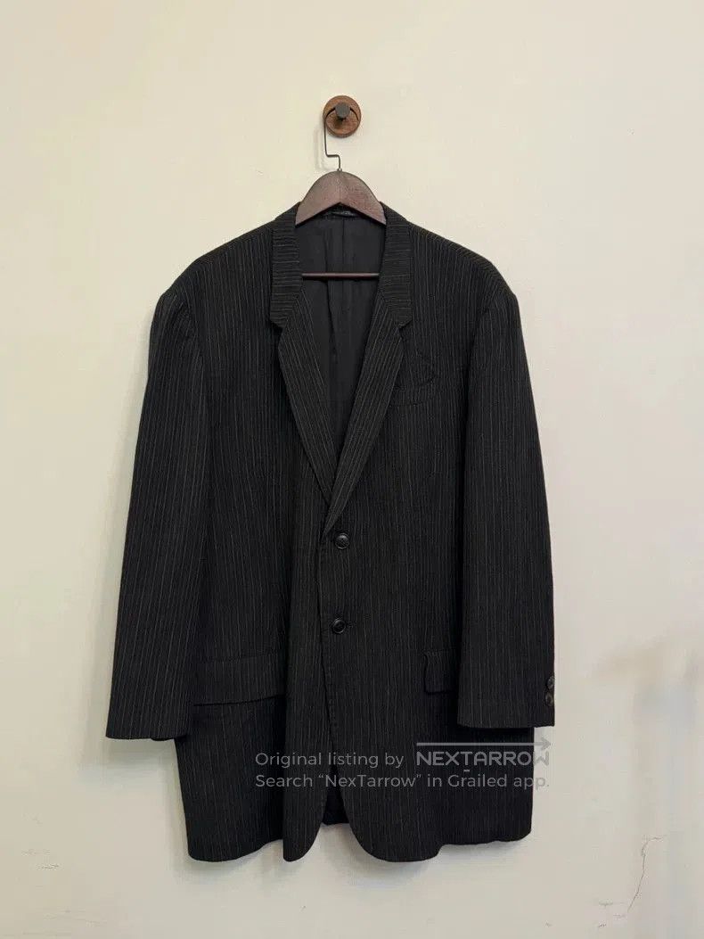 Yohji Yamamoto Yohji Yamamoto 93AW Stripe Wool Blazer. Size US S / EU 44-46 / 1 - 1 Thumbnail